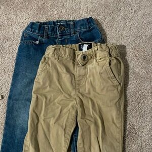 The children’s place two-pack toddler pants - skinny jeans and khakis.